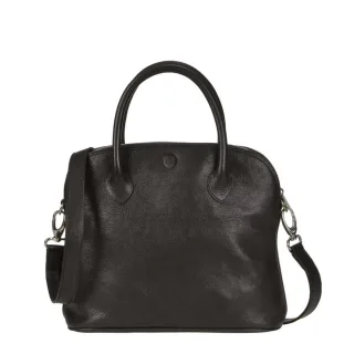 Shopper edles kompaktes Format Leder schwarz 33x27cm | Sonnenleder Roma T. Die elegante Business Handtasche für Ihre tägliche Organisation.