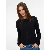 Vero Moda Strickjacke VMVICKY LS O-NECK BUTTON CARDIGAN NOOS