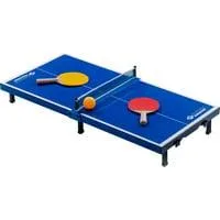 Tischtennis-Mini-Tisch-Set, Fitnessgerät blau