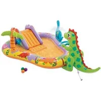 Intex Planschbecken Playcenter - Dino Park (201x157x69cm), mit Rutsche und Sprühfunktion