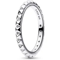 Pandora Silberring 192800C01, für Damen Pyramiden