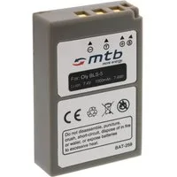 mtb more energy Kompatibler Akku für Olympus BLS5, BLS-5 Kamera-Akku kompatibel mit Akku-Typ Olympus BLS-5 1000 mAh (7,4 V)