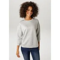 Aniston CASUAL Sweatshirt allover mit kleinen Glitzersteinchen Verziert