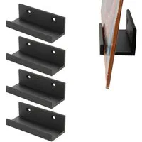 TSB Werk Aufbewahrungsbox Wandhalter für Schallplatten Vinyls LP Halter (4 St), Wandhalterung, Aufsteller, Ständer