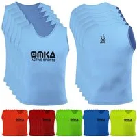 OMKA Trainingsleibchen OKLB01 6er Pack (Spar-Set, 6er-Pack) 6er Set OMKA Fußball Leibchen Trainingsleibchen