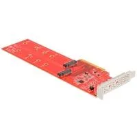PCI Express x8 Karte auf 2 x intern NVMe M.2 Key M 110 mm, Schnittstellenkarte