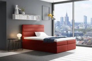 Boxspringbett Schlafzimmerbett LUCA 140x200cm Rot