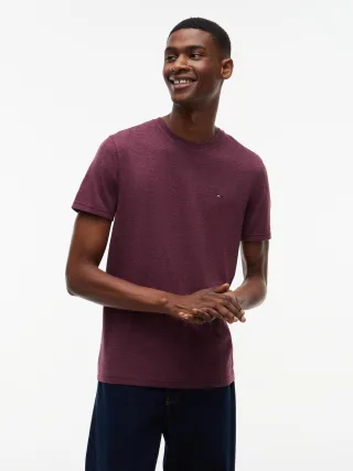 Tommy Jeans (PVH Group) - TJM XSLIM JASPE HTR TEE EXT Calypso Berry Htr - Gr. - S