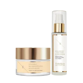 Vitamin C Bio Brightening Moisturizing Cream 50ml + Hydroacid & Collagen Serum - 60ml