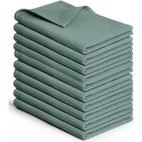 Blumtal Geschirrtuch Set 50x70 oder 30x30 cm, 100% Baumwolle, (10-tlg), Saugfähig, schnell trocknend, waschbar, 100% Baumwolle