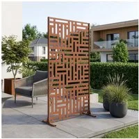 casa.pro Raumteiler, »Bernalda« Trennwand Stahl 180 x 90 cm Edelrost