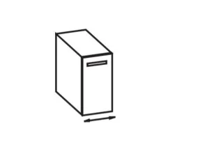 Artiqua 300 Unterschrank variabel, Eiche Weiß quer NB, 300-UVT-1-___-L-7185-440 300-UVT-1-___-L-7185-440