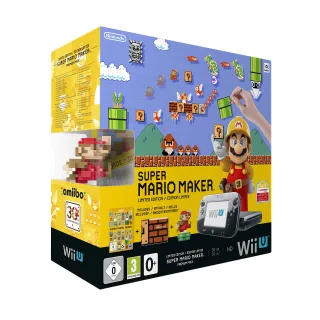 Nintendo Wii U Premium Pack 32GB [inkl. Super Mario Maker + Artbook + Amiibo] schwarz