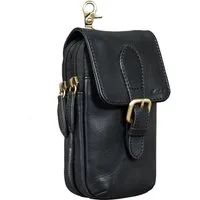 Benthill Gürteltasche Echt Leder Gürteltasche Damen & Herren Hüfttasche Wandertasche, Reißverschlussfach