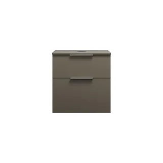 Burgbad Waschtischunterschrank Eqio 619x600x550 Grau Hochglanz, WXXH060F2010 WXXH060F2010