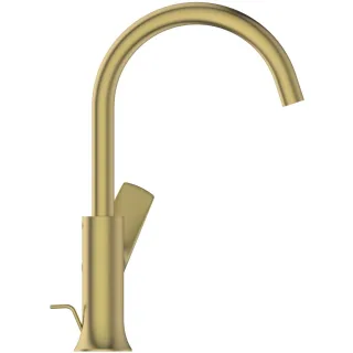 Ideal Standard Waschtischarmatur h.Auslauf LaDolceVita m.Ablaufgarnitur Brushed Gold, BD657A2 BD657A2