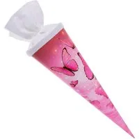 Goldbuch Schultüte Schultüte 70cm rund Schmetterlingstraum mit Filzve