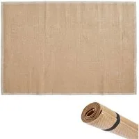 Marrakesch Orient & Mediterran Interior Outdoorteppich Outdoor Teppich Jute-Optik aus recyceltem Polypropylen 90 x 150 cm, Höhe: 1 mm
