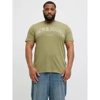 Jack & Jones PlusSize Print-Shirt JORALMERIA BOLD BRANDING TEE SS CN PLS mit Logo Print