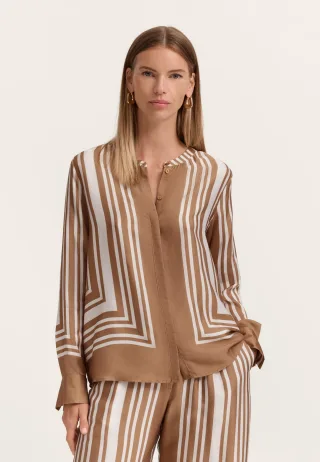Bugatti Damen Bluse Modern Fit mit grafischem Print