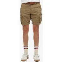 Superdry Cargobermudas CORE CARGO SHORT Straight Fit, mit Reißverschluss und 1-Knopf-Verschluss, knielang