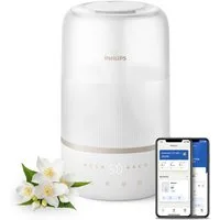Philips Luftbefeuchter HU1510 1000 Series, ultraschall, 3 l Wassertank, für 41 m² Räume, mit Aroma-Diffusor, Stimmungslicht, App verbunden