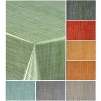 laro Tischdecke Wachstuch-Tischdecke Wachstischdecke Gartentischdecke Leinenoptik