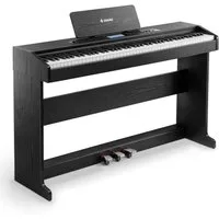 Donner Digitalpiano DDP-95 88 Tasten mit Hammergewicht 610 Soundvarianten Bluetooth (Set), Drahtlose Verbindung, Aufnahme 4,3-Zoll-LCD-Display