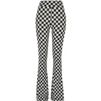 URBAN CLASSICS Leggings Urban Classics Damen Ladies Checked Boot Cut Leggings (1-tlg)