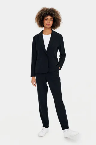 Blazer Gerade Passform black
