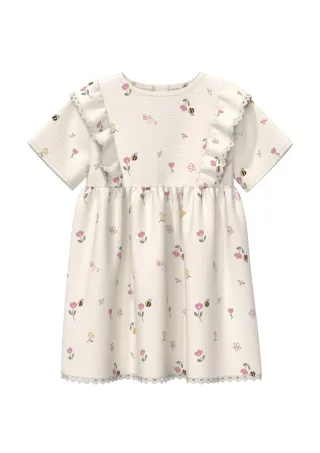 s.Oliver - Kleid creme/mehrfarbig - Gr. - 74
