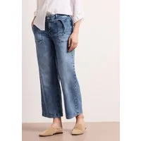 STREET ONE Weite Jeans Style Emee mit Streifen Muster