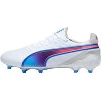 PUMA King Ultimate FG/AG (für festen Boden/Kunstoberflächen) weiss/blau Fußballschuh