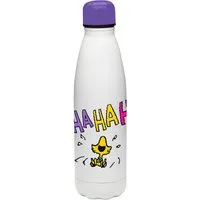 Geda Labels GmbH Isolierflasche Peanuts Woodstock, Weiß, 500 ml, doppelwandig, vakuum isoliert