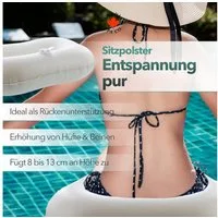Canadian Spa GmbH Whirlpoolsitz Wassergefuelltes Sitzpolster, Wassergefüllte, variable Sitzerhöhung: 8 bis 13 cm.