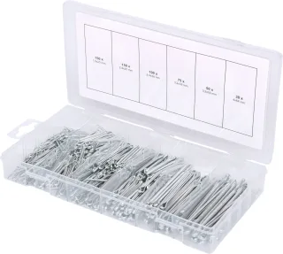 KS Tools Sortiment Splinte, 1,6x25,4mm-4,0x63,5mm, 555-tlg - 970.0080