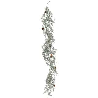 Frostlärchengirlande mit Zapfen, 150 cm