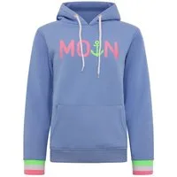 Zwillingsherz Hoodie "Rahel" Fronttaschen, innen mit Fleece, Kontrastbündchen