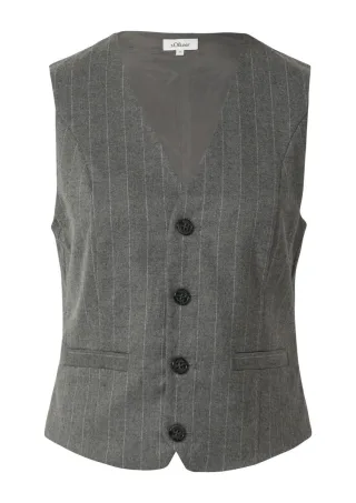 s.Oliver Red Label - Leicht gefütterte Weste grau - Gr. - 42