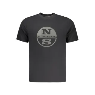 North Sails Schwarzes Baumwolle Herren T-Shirt