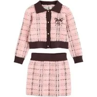 Baker by Ted Baker Top & Rock Baker by Ted Baker kariertes Stricktop + Rock (2-tlg)