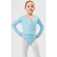 tanzmuster Sweatjacke Ballett Wickelacke Mandy aus weicher Baumwolle Ballettjacke für Mädchen