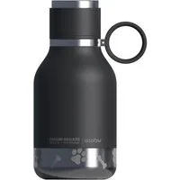 ASOBU Trinkflasche Dog Bowl Edelstahlflasche mit Hundenapf Schwarz, 1 Liter
