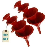 GarPet Öltrichter Trichter für die Küche klein Einfülltrichter 8er Set Trichterset