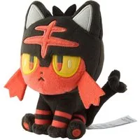 Pokémon Center Plüschfigur Pokemon Flamiau Kuscheltier - 12 cm Plüschtier Litten