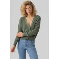 Vero Moda Strickjacke VMNEWLEXSUN LS SHORT V-NECK CAR GA NOOS mit Knopfleiste