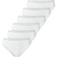 Schiesser Rioslip 6er Pack 95/5 Modern Cotton (Spar-Set) Rio Slip - Baumwolle - Atmungsaktiv - Edle Slips mit Spitzenband