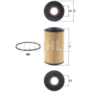 Mahle ?lfilter Opel Saab OX153D1
