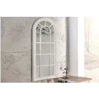 riess-ambiente Wandspiegel CASTILLO 140cm creme (Einzelartikel, 1-St), Wohnzimmer · halbrund · Holz · mit Rahmen · groß · Deko