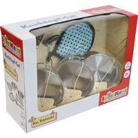 SpielMaus Küche Edelstahl Topfset, 9-teilig, Topf-Set